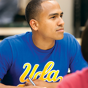 UCLA student in the classroom